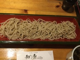 白河のお蕎麦は美味しい。昨晩。